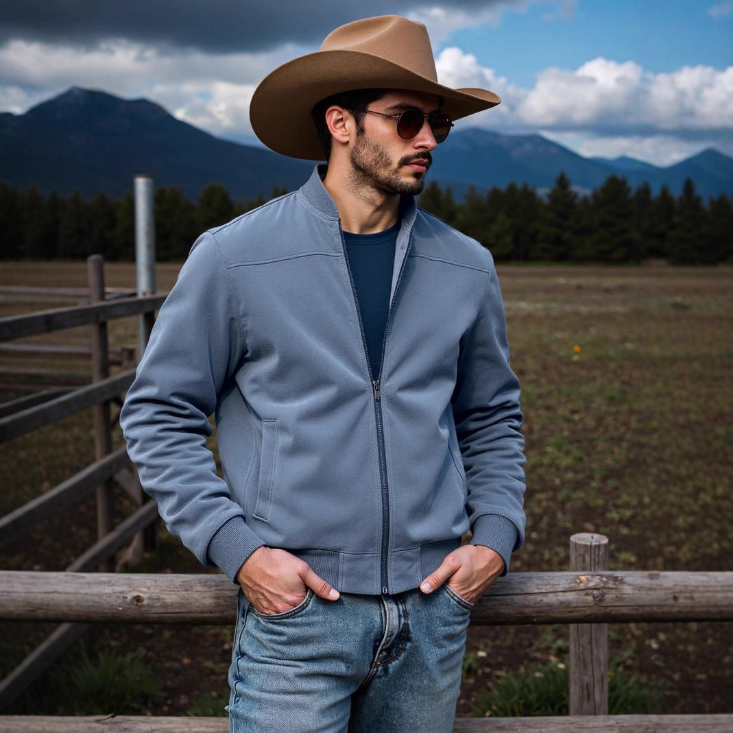 Veste bomber sportive pour hommes avec des détails élégants Chic und Stil