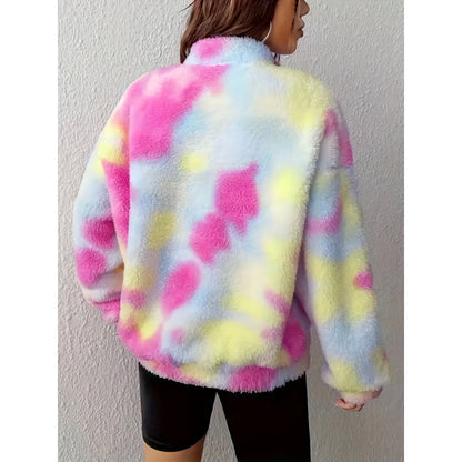 Pull en polaire doux pour femmes avec demi-fermeture éclair Chic und Stil