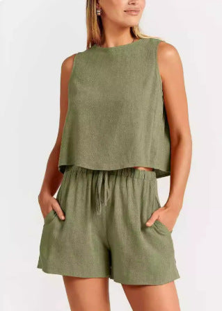 Ensemble de shorts décontracté à deux pièces Chic und Stil pour femmes