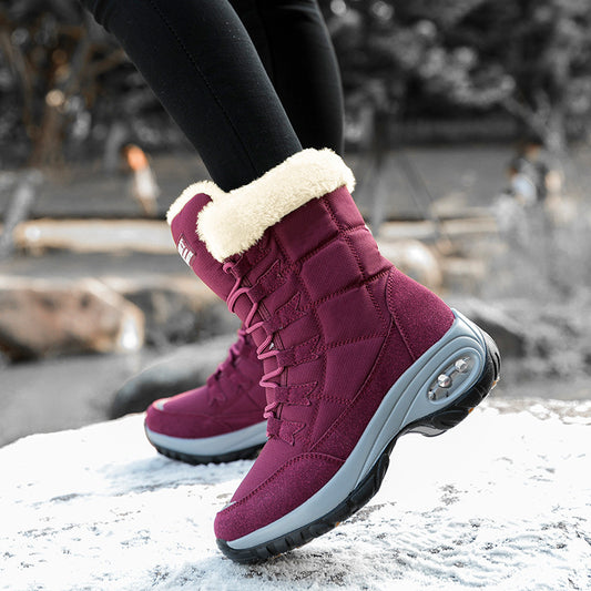 Bottes de randonnée d'hiver pour femmes avec construction de semelle isolante et antidérapante Chic und Stil