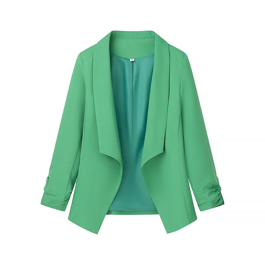 Elegant blazer jacket for ladies with a casual cut and trendy lapels Chic und Stil