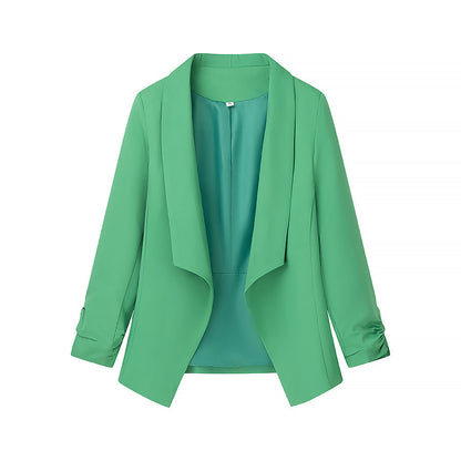 Elegant blazer jacket for ladies with a casual cut and trendy lapels Chic und Stil