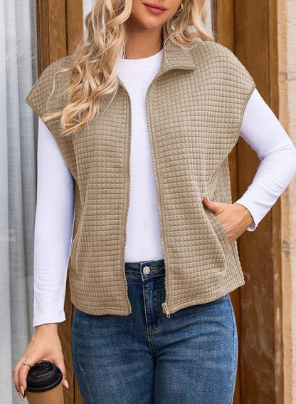 Dames gilet matelassé avec poches pratiques Chic und Stil