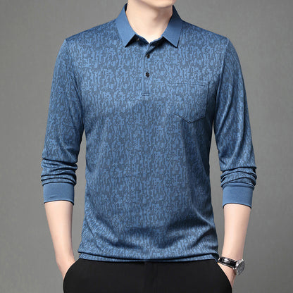 Chemise polo pour hommes avec motif graphique et matériau fonctionnel respirant Chic und Stil