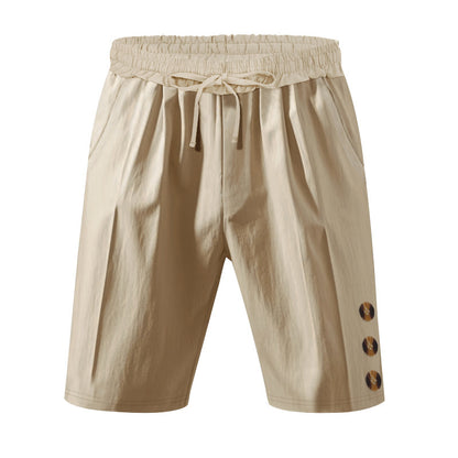 Shorts de loisirs pour hommes avec ceinture élastique et poches latérales pratiques Chic und Stil