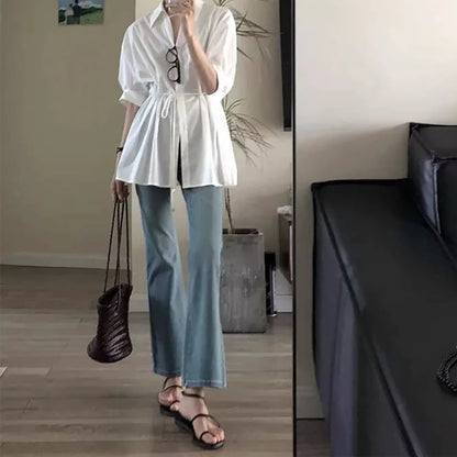 Robe chemise décontractée surdimensionnée pour femmes Chic und Stil