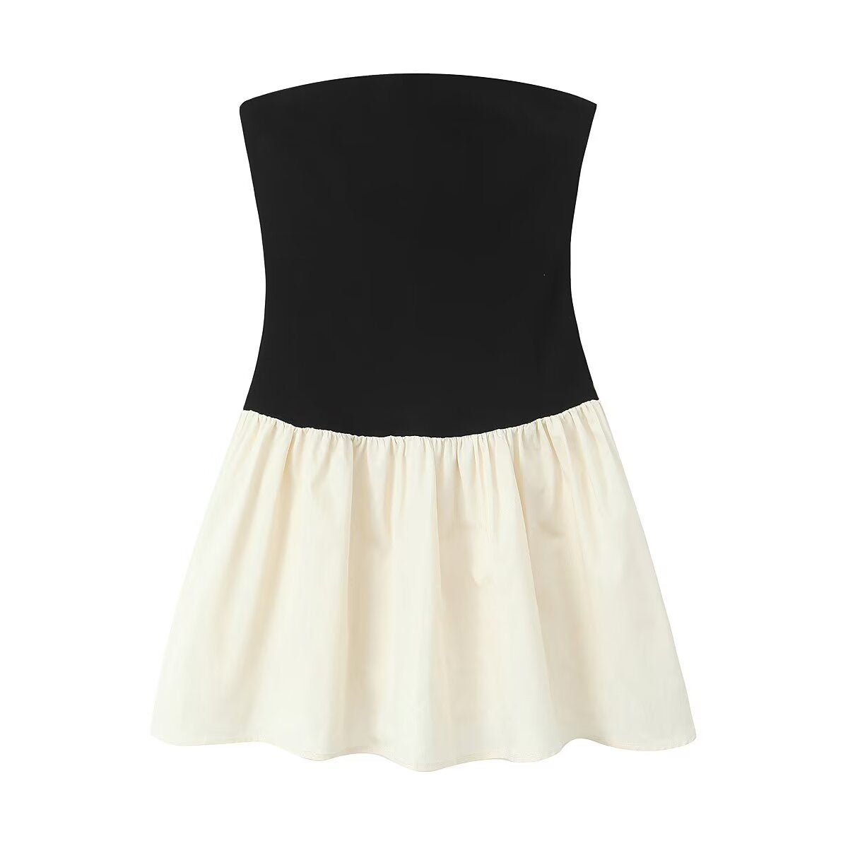 Robe sans bretelles pour dames avec jupe évasée Chic und Stil