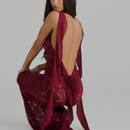 Robe de soirée pour femmes avec des accents en dentelle Chic und Stil