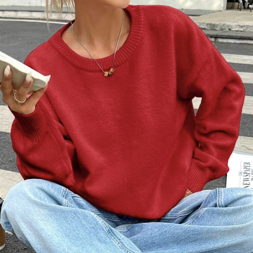 Pull femme avec une coupe décontractée et des manches volumineuses Chic und Stil