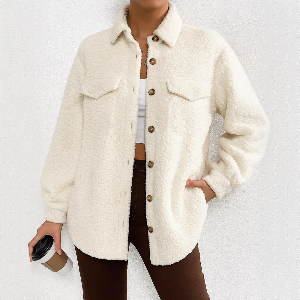 Dames Fleece-Hemdjacke Chic und Stil