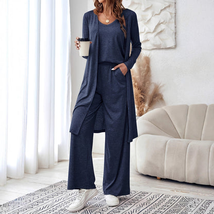 Leisure set for women with soft long sleeve kimono and comfortable pants Chic and Style