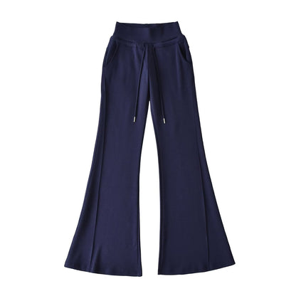 Women’s flared lounge pants with a high waist and practical side pockets Chic and Style