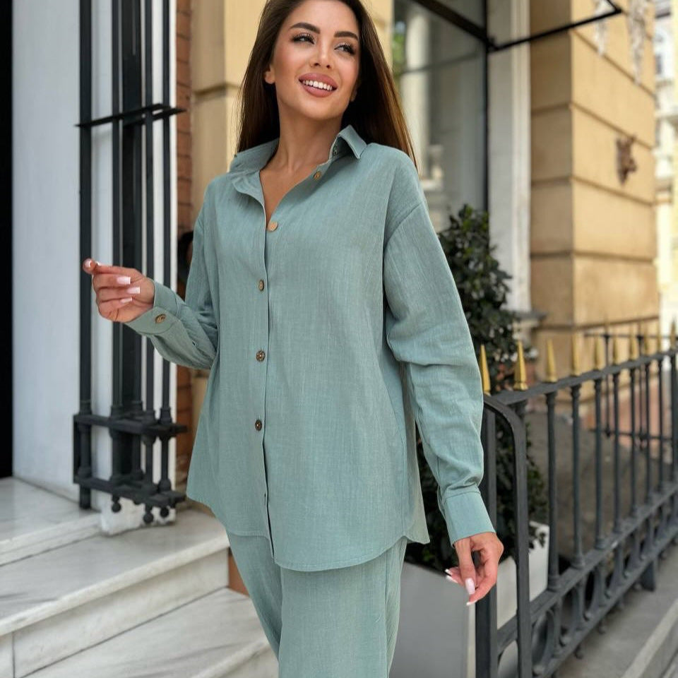 Jacket and wide-leg pants for women Chic and Style