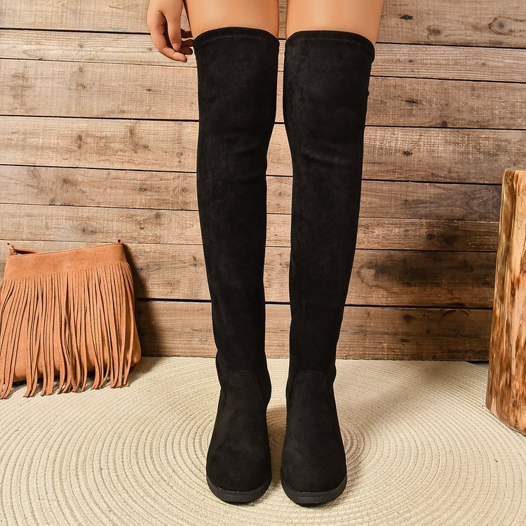 Bottes pour femmes avec un effet froncé décontracté Chic und Stil