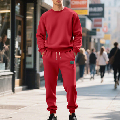 Costume de loisirs sportif pour hommes en mélange de coton doux Chic und Stil