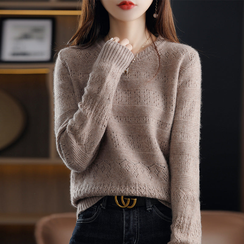 Pull en tricot texturé doux pour femmes Chic und Stil