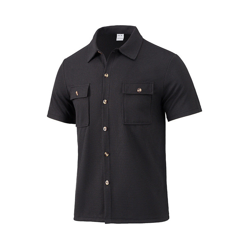 Chemise utilitaire à manches courtes pour hommes avec poches poitrine pratiques Chic und Stil