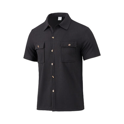 Chemise utilitaire à manches courtes pour hommes avec poches poitrine pratiques Chic und Stil