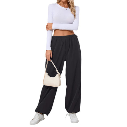 Casual pants for women with elastic waist and modern hems Chic and Style