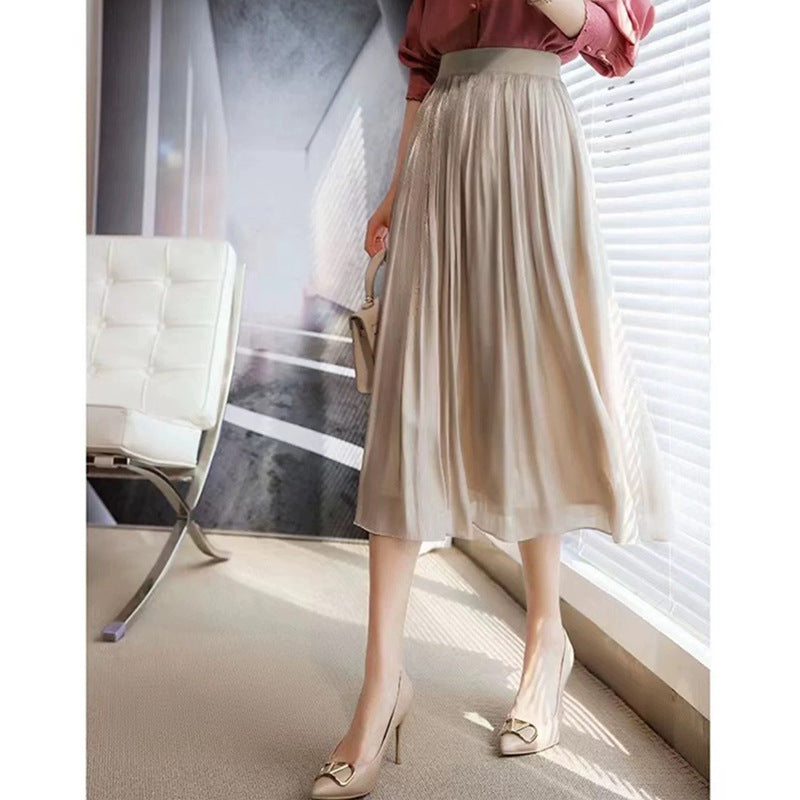 Jupe maxi plissée élégante pour femmes Chic und Stil