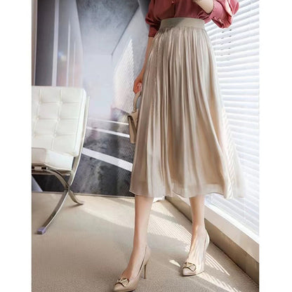 Jupe maxi plissée élégante pour femmes Chic und Stil