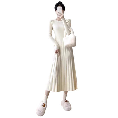 Robe maxi pour femmes avec un design en fines côtes et une coupe étroite Chic und Stil