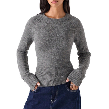 Pull en tricot pour femmes avec ourlet côtelé et coupe confortable Chic und Stil