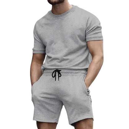 Casual sports set for men with high-quality crew neck and elastic waist Chic und Stil