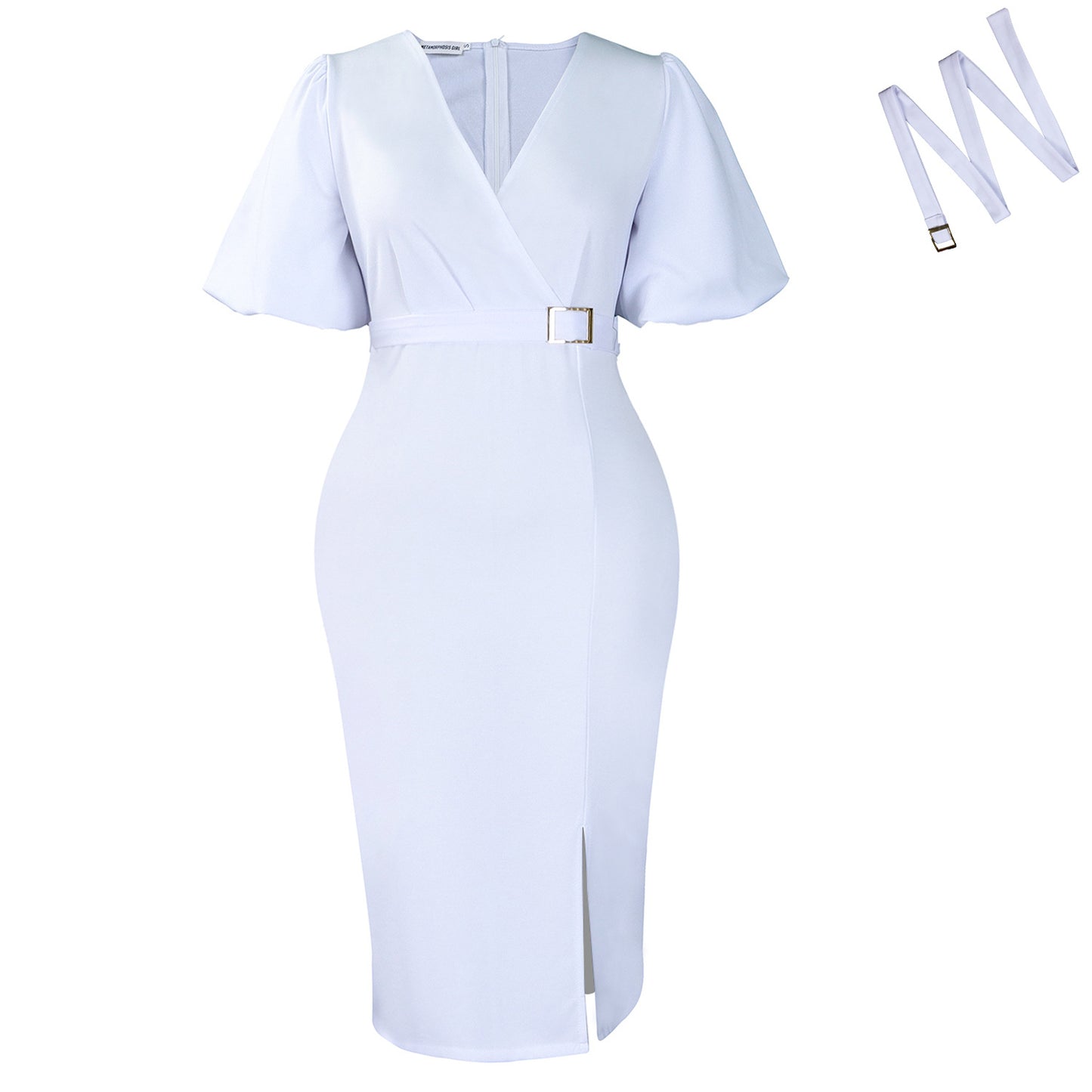 Robe portefeuille pour femme avec élégante boucle de ceinture accentuée Chic und Stil