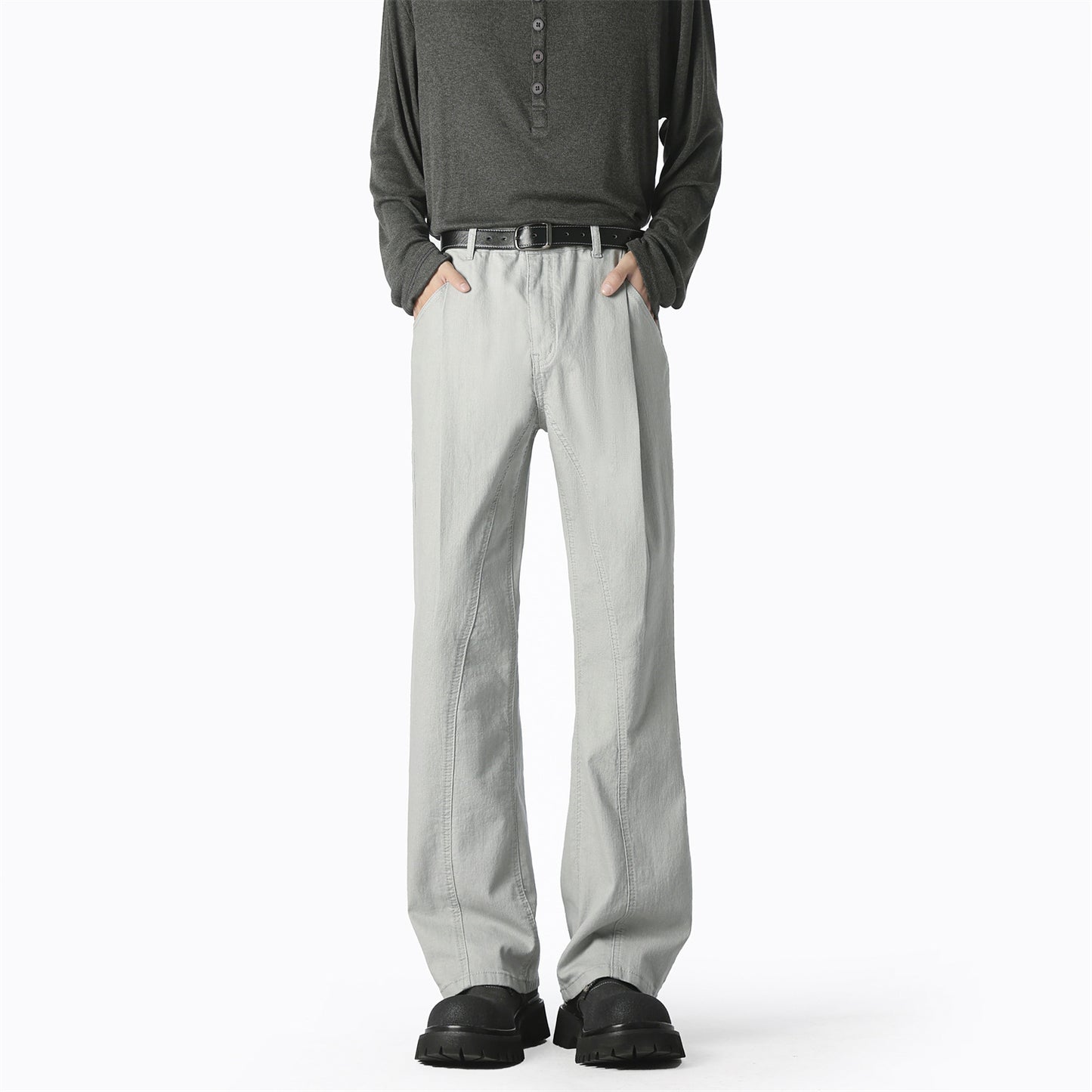 Casual wide pants for men with elastic waist and practical pockets Chic and Style