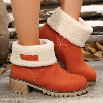 Bottines pour femmes chaudes avec col en fourrure d'agneau Chic und Stil