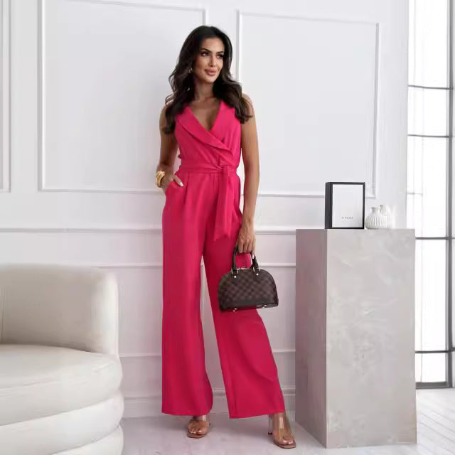 Dames Chic Combinaison Wrap Chic und Stil