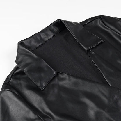 Ladies faux leather coat Chic und Stil