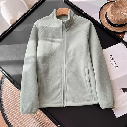 Veste en polaire cosy pour femmes avec col montant Chic & Stil