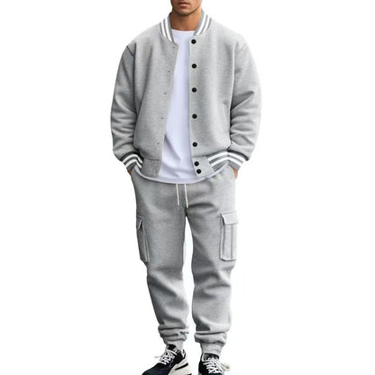 Chic and Stil men's sweater and jogger pants set, comfortable and stylish.