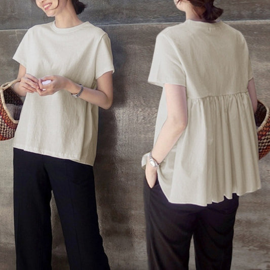 T-shirt Peplum de loisirs pour femmes Chic und Stil