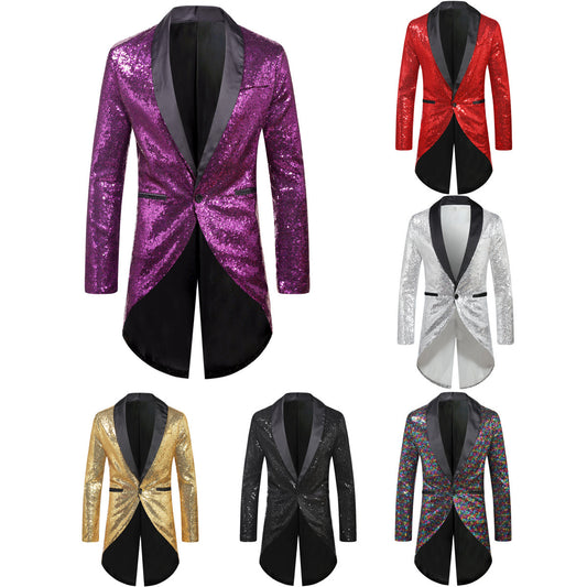 Blazer en sequins élégant pour hommes avec détails luxueux Chic und Stil