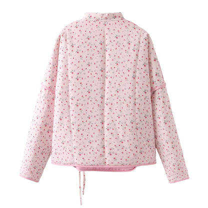 Chemisier pour femme en style kimono avec motifs floraux et ceinture à nouer Chic und Stil