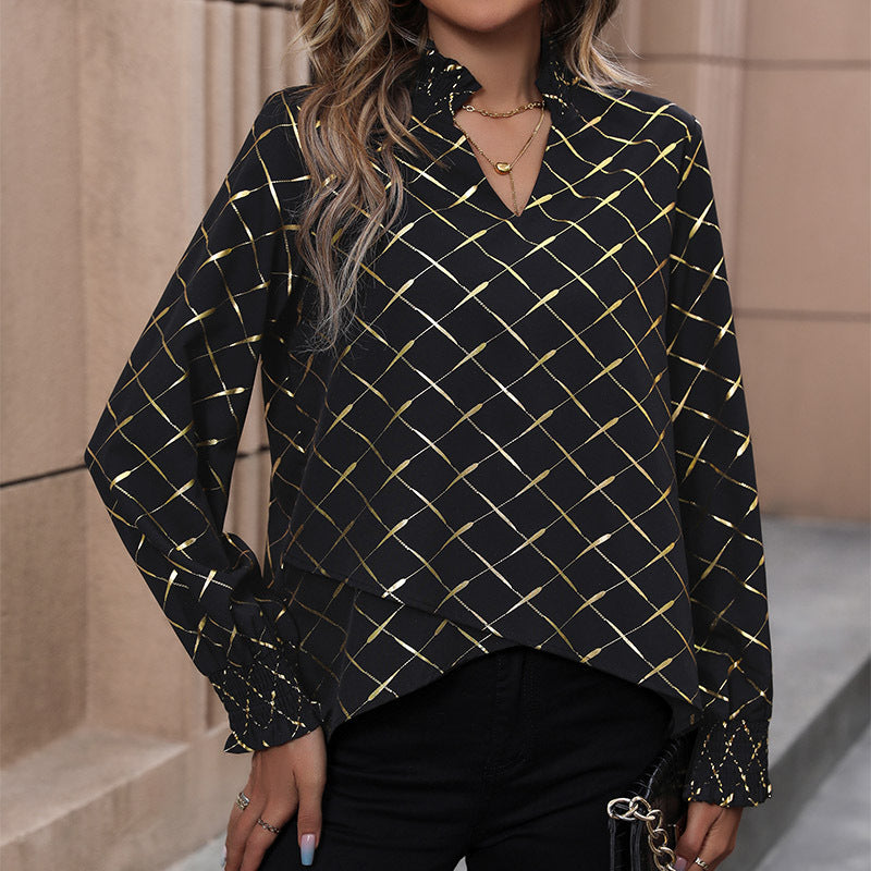 Chemisier pour femmes avec des accents géométriques modernes et des détails délicats Chic und Stil