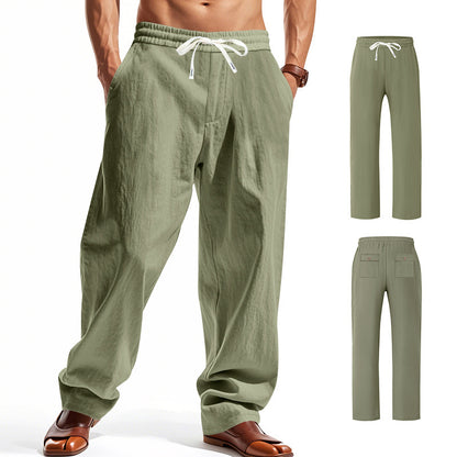 Light casual pants for men with elastic waist and practical pockets Chic and Style
