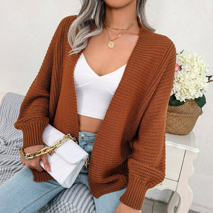 Cardigan en tricot décontracté pour femmes avec un décolleté en V profond et une silhouette surdimensionnée Chic und Stil
