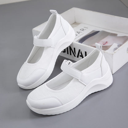 Chaussures à lacets confortables pour dames avec fermeture velcro et surface en maille respirante Chic und Stil