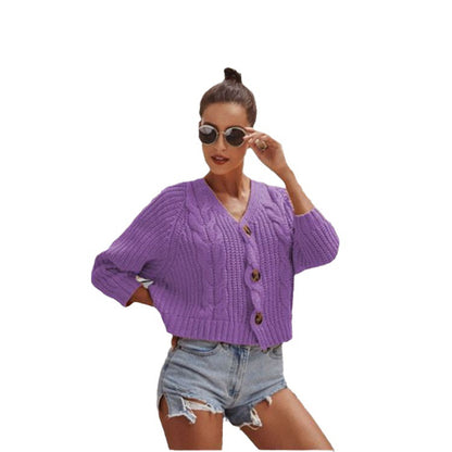 Dames cardigan avec motif en torsades et détails de boutons Chic und Stil