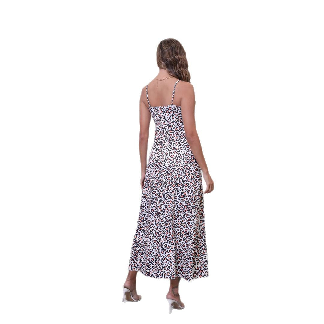 Femmes Élégant Maxi Slip Robe Chic und Stil