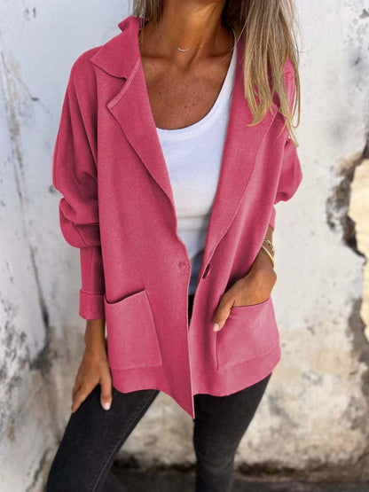 Blazer oversize à coupe décontractée pour femme Chic und Stil