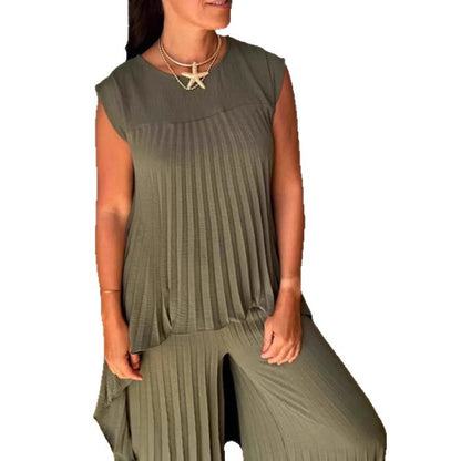Robe maxi plissée pour femmes avec coupe élégante et silhouette fluide Chic und Stil