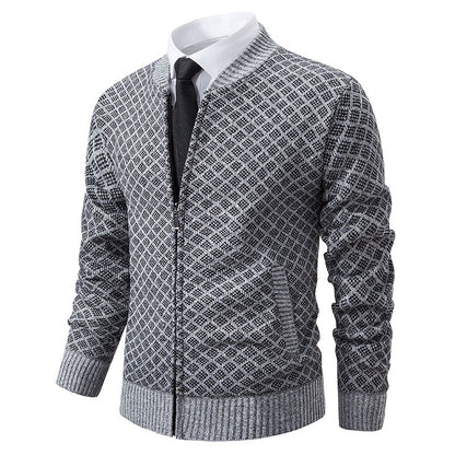Blazer en tricot élégant pour hommes avec fine structure Chic und Stil