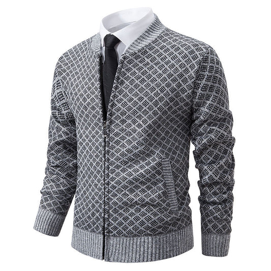 Blazer en tricot élégant pour hommes avec fine structure Chic und Stil