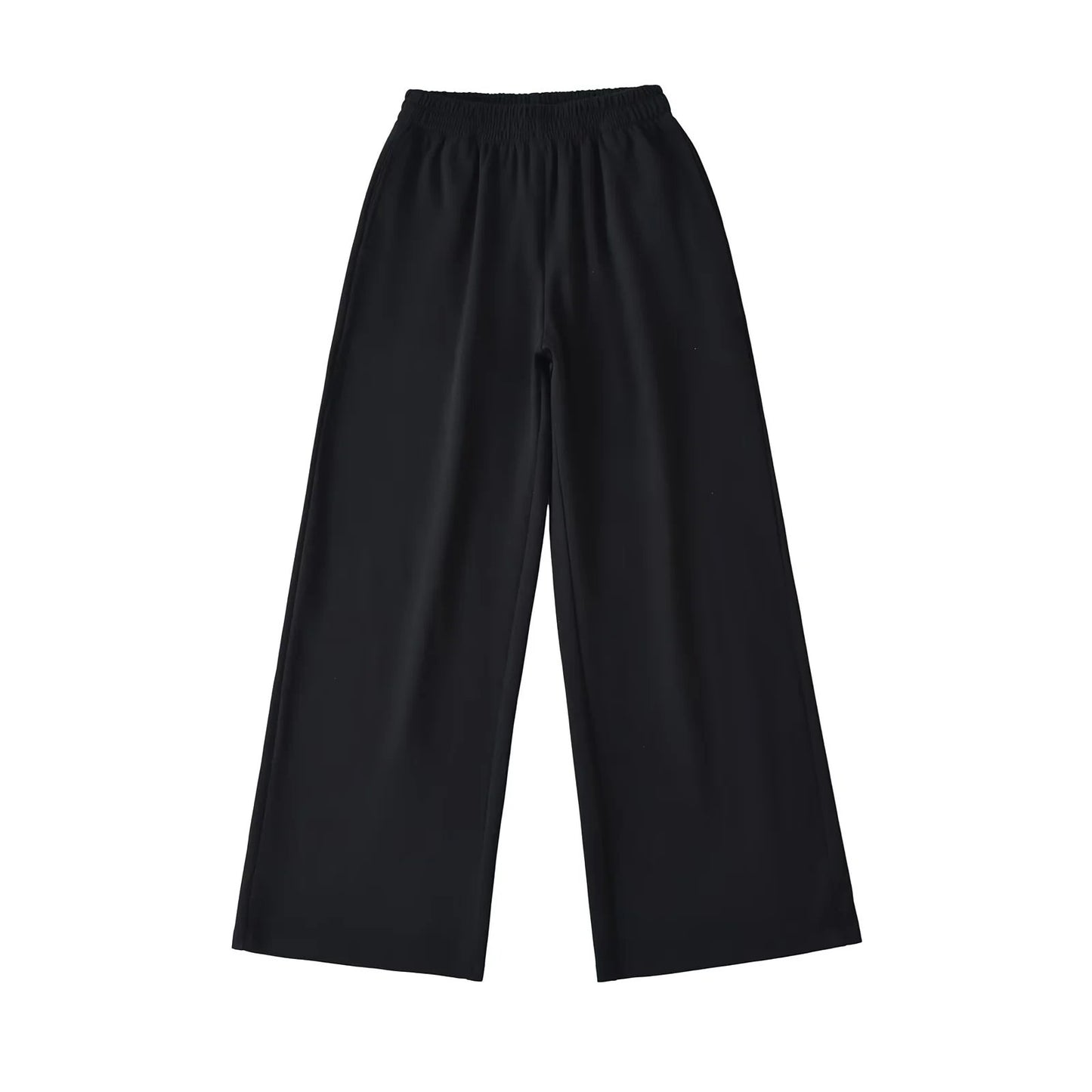 Wide jersey pants for women with elastic waist Chic und Stil