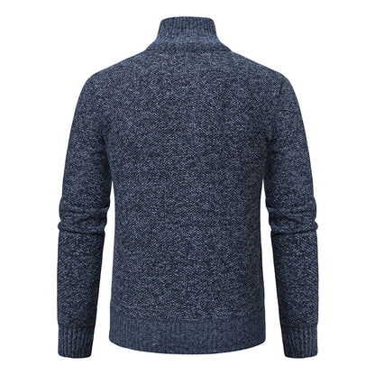 Pull homme avec col montant et zip attrayant Chic und Stil